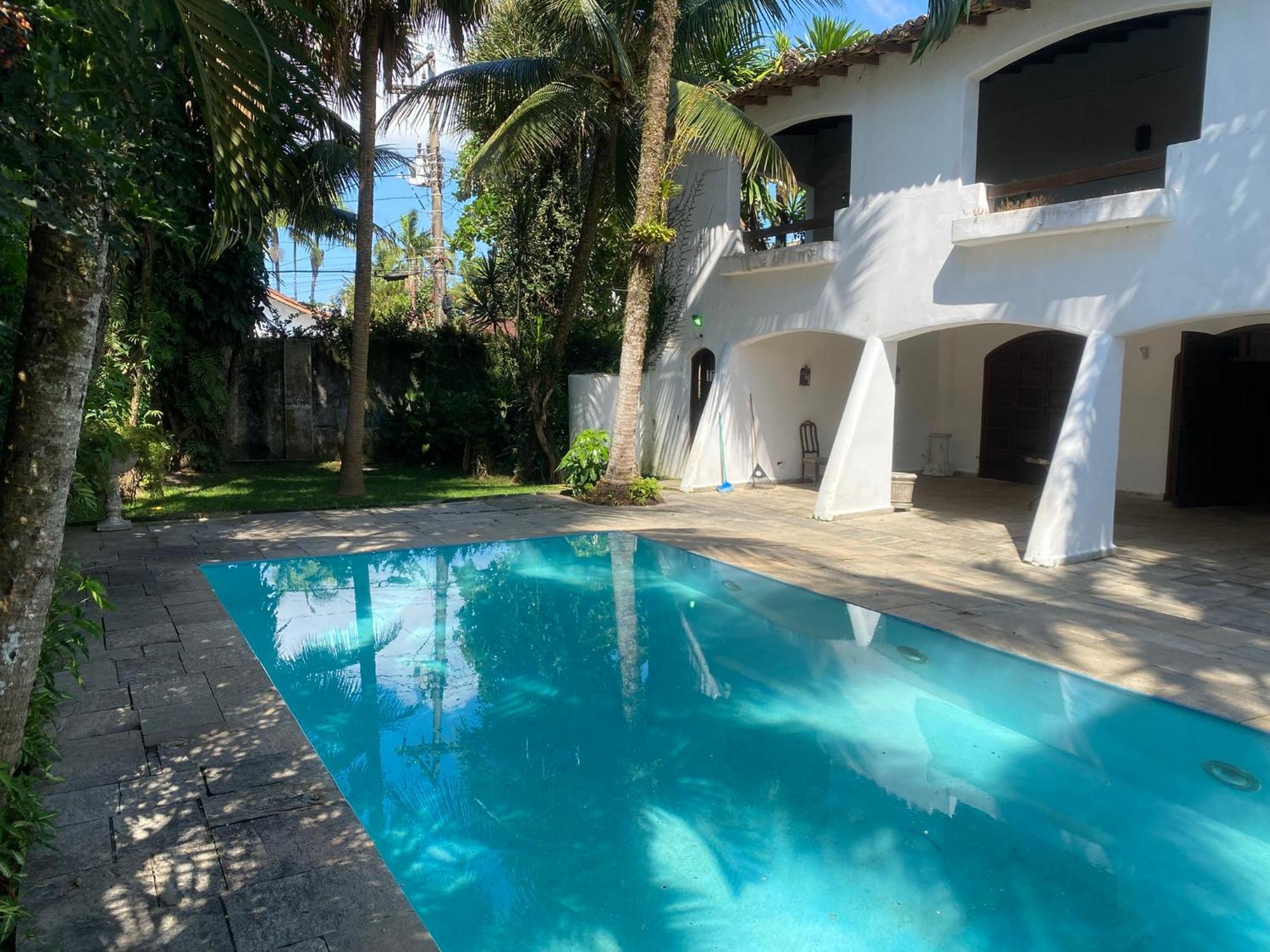 Villa Casarao No Guaruja Com Piscina Extérieur photo