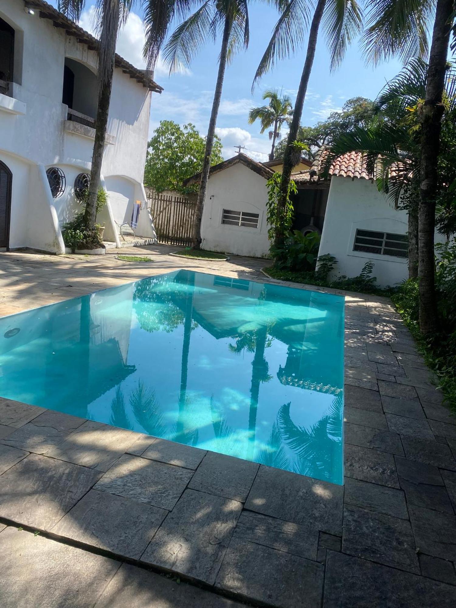 Villa Casarao No Guaruja Com Piscina Extérieur photo